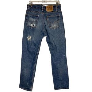 Vintage Orange Tab Super Dope Custom 505 Levi Jeans